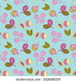 Abstract elegance seamless pattern with floral background. Flowers and leaves, folk style for textile, wallpaper and wrapping