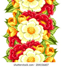 Abstract Elegance Seamless pattern with floral background