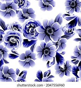 Resumen de la elegancia sin problemas con fondo floral