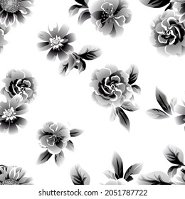 Resumen de la elegancia sin problemas con fondo floral