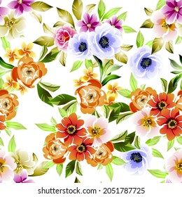 Resumen de la elegancia sin problemas con fondo floral