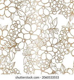 Abstract elegance seamless pattern with floral background