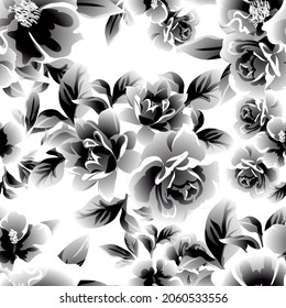 Abstract elegance seamless pattern with floral background