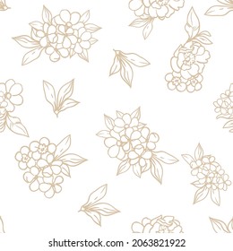 Abstract elegance seamless pattern with floral background