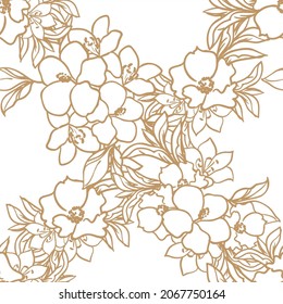 Resumen de la elegancia sin problemas con fondo floral