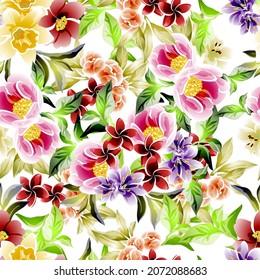 Resumen de la elegancia sin problemas con fondo floral
