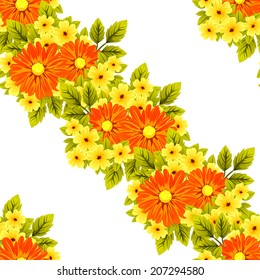 Abstract Elegance Seamless pattern with floral background