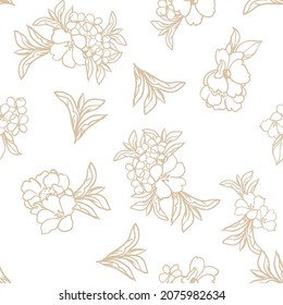 Abstract elegance seamless pattern with floral background