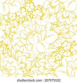 Abstract Elegance Seamless pattern with floral background