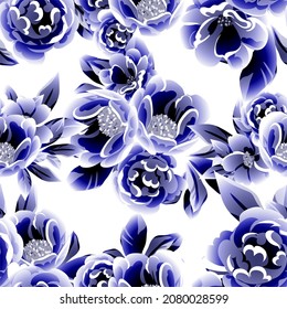 Resumen de la elegancia sin problemas con fondo floral
