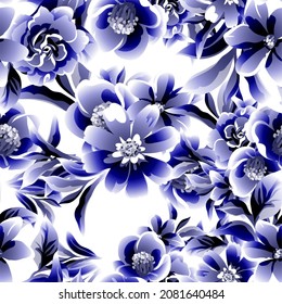 Resumen de la elegancia sin problemas con fondo floral