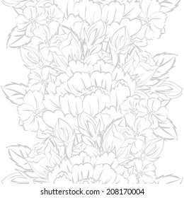 Abstract Elegance Seamless pattern with floral background