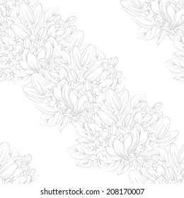 Abstract Elegance Seamless pattern with floral background