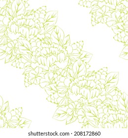 Abstract Elegance Seamless pattern with floral background