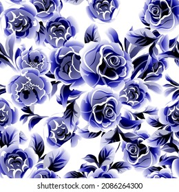 Resumen de la elegancia sin problemas con fondo floral
