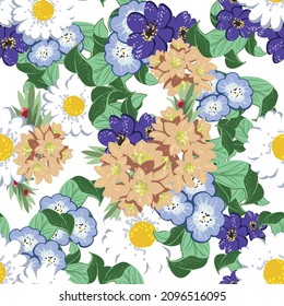 Resumen de la elegancia sin problemas con fondo floral