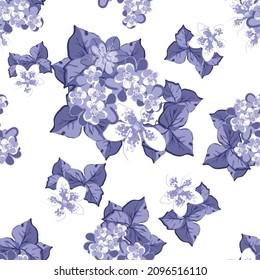 Abstract elegance seamless pattern with floral background