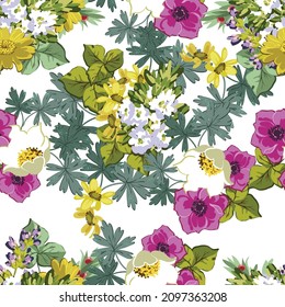 Resumen de la elegancia sin problemas con fondo floral