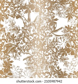 Abstract elegance seamless pattern with floral background