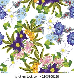 Resumen de la elegancia sin problemas con fondo floral
