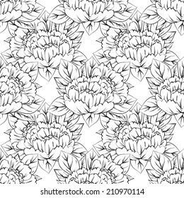 Abstract Elegance Seamless pattern with floral background