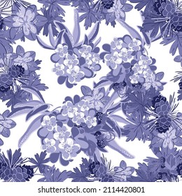 Abstract elegance seamless pattern with floral background