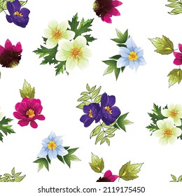 Abstrakte Eleganz, nahtloses Muster mit floralem Hintergrund