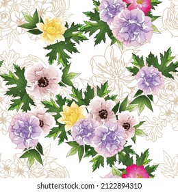 Resumen de la elegancia sin problemas con fondo floral