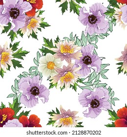 Resumen de la elegancia sin problemas con fondo floral