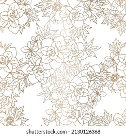 Abstract elegance seamless pattern with floral background