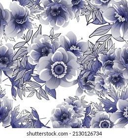 Resumen de la elegancia sin problemas con fondo floral