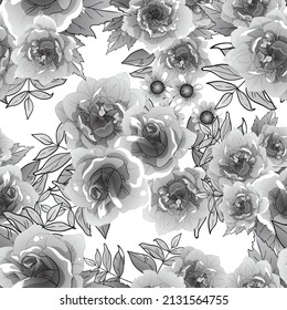 Resumen de la elegancia sin problemas con fondo floral
