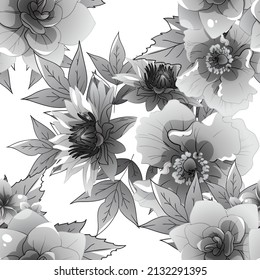 Resumen de la elegancia sin problemas con fondo floral