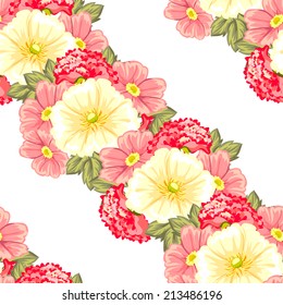 Abstract Elegance Seamless pattern with floral background