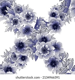 Resumen de la elegancia sin problemas con fondo floral