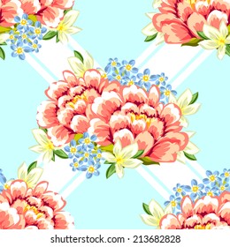 Abstract Elegance Seamless pattern with floral background Abstract Elegance Seamless pattern with floral background