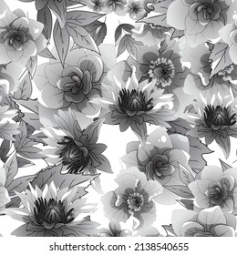 Resumen de la elegancia sin problemas con fondo floral