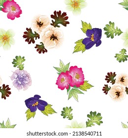 Abstract elegance seamless pattern with floral background