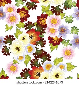 Resumen de la elegancia sin problemas con fondo floral