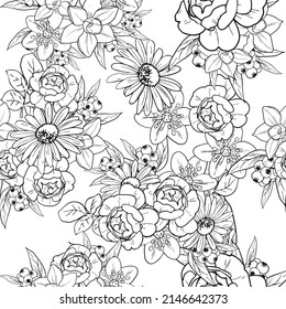 Resumen de la elegancia sin problemas con fondo floral