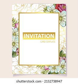 Abstract elegance seamless pattern with floral background