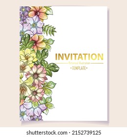 Abstract elegance seamless pattern with floral background
