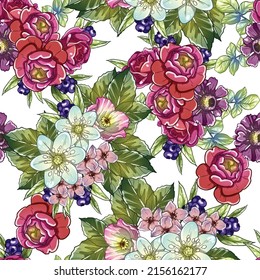 Resumen de la elegancia sin problemas con fondo floral