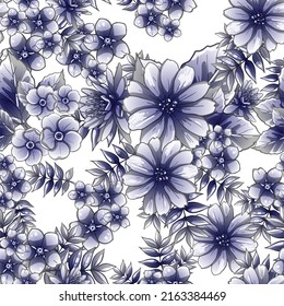 Abstrakte Eleganz, nahtloses Muster mit floralem Hintergrund