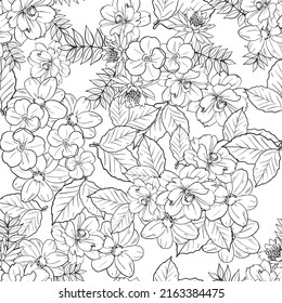 Resumen de la elegancia sin problemas con fondo floral