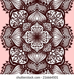 Abstract Elegance Seamless pattern with floral background