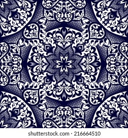 Abstract Elegance Seamless pattern with floral background