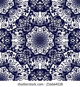 Abstract Elegance Seamless pattern with floral background