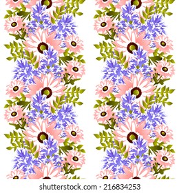 Abstract Elegance Seamless pattern with floral background