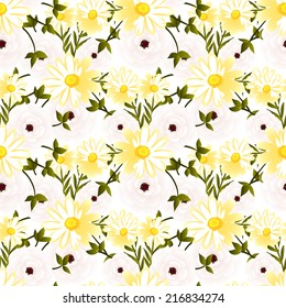 Abstract Elegance Seamless pattern with floral background